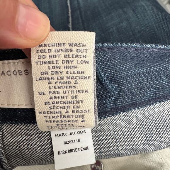 Marc by Marc Jacobs Denim Uniform Fit Jeans Blue Cotton Zip Pockets Mens Sz 36 - Picture 7 of 7